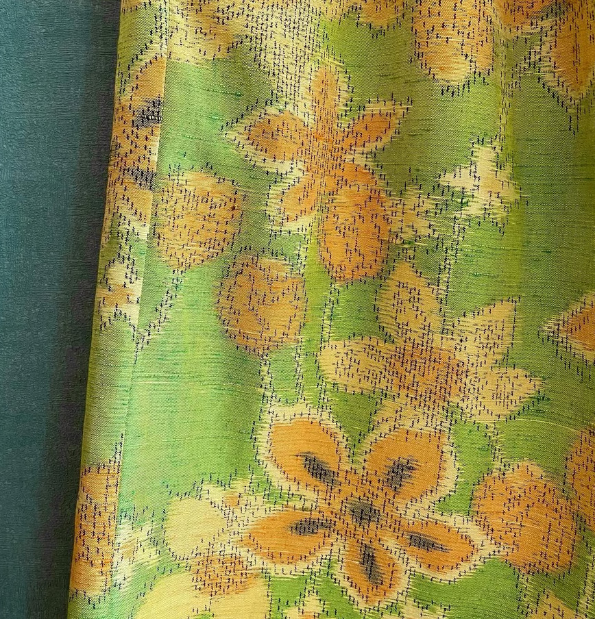 Tsumugi Kimono wide pants, Beautiful, 100% silk with lining