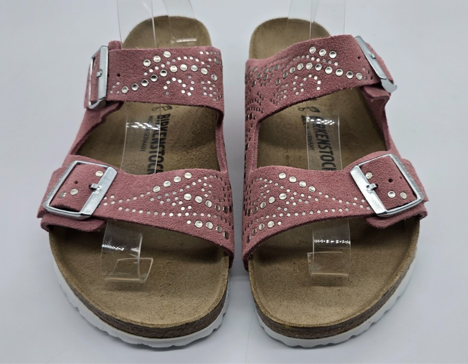 Birkenstock INJECTED RIVETS Leather ARIZONA Injected Rose 41R BNIB 1012788 #998