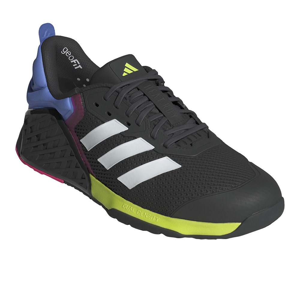 adidas Dropset 3 Training Wide Mens Black Sneakers Athletic Shoes JR1667