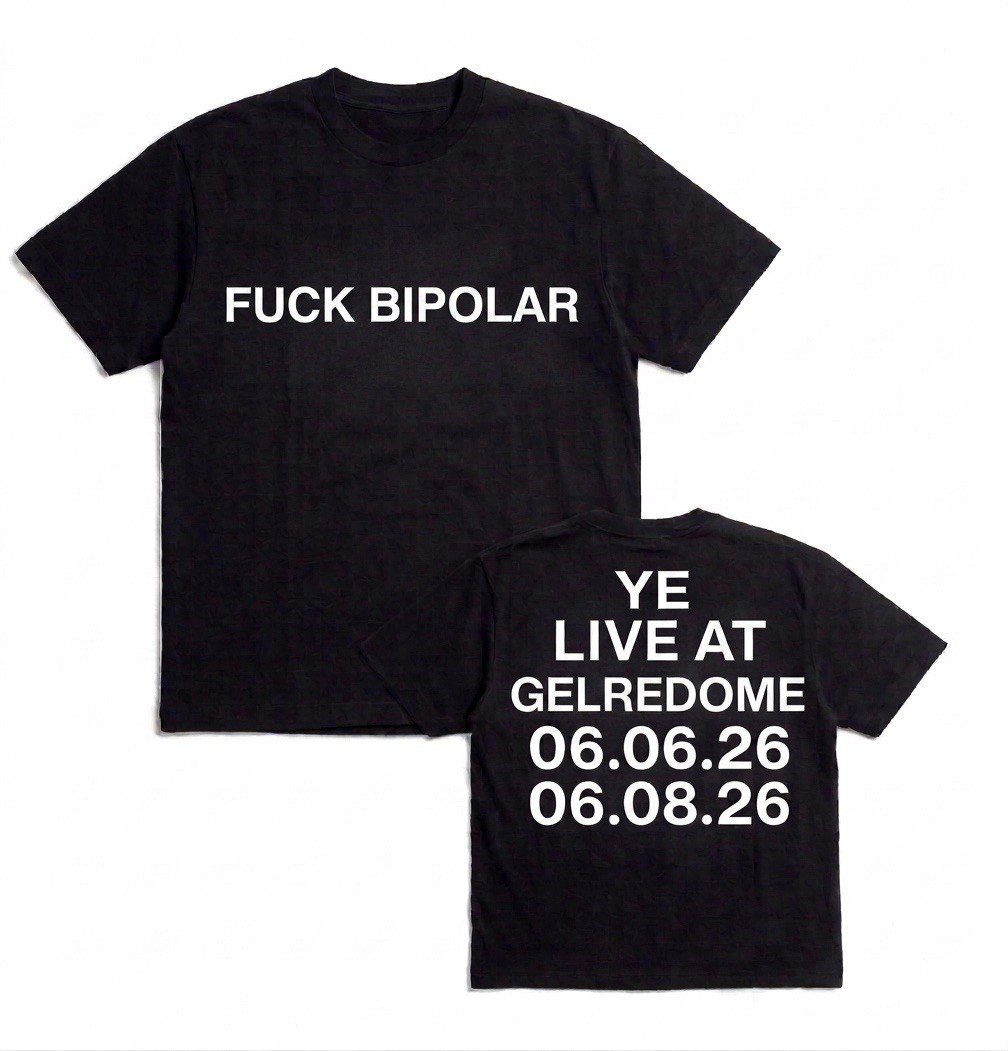 Kanye West F Bipolar YE LIVE AT GELREDOME 06.06.26 06.08.26 T Shirt New