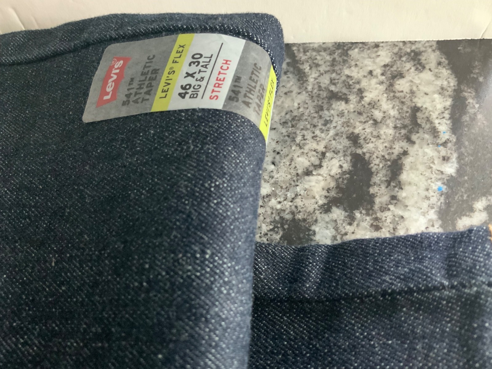 Levi’s 541 Athletic Taper Jeans Mens 46×30 Big & Tall Medium Blue Stretch Denim