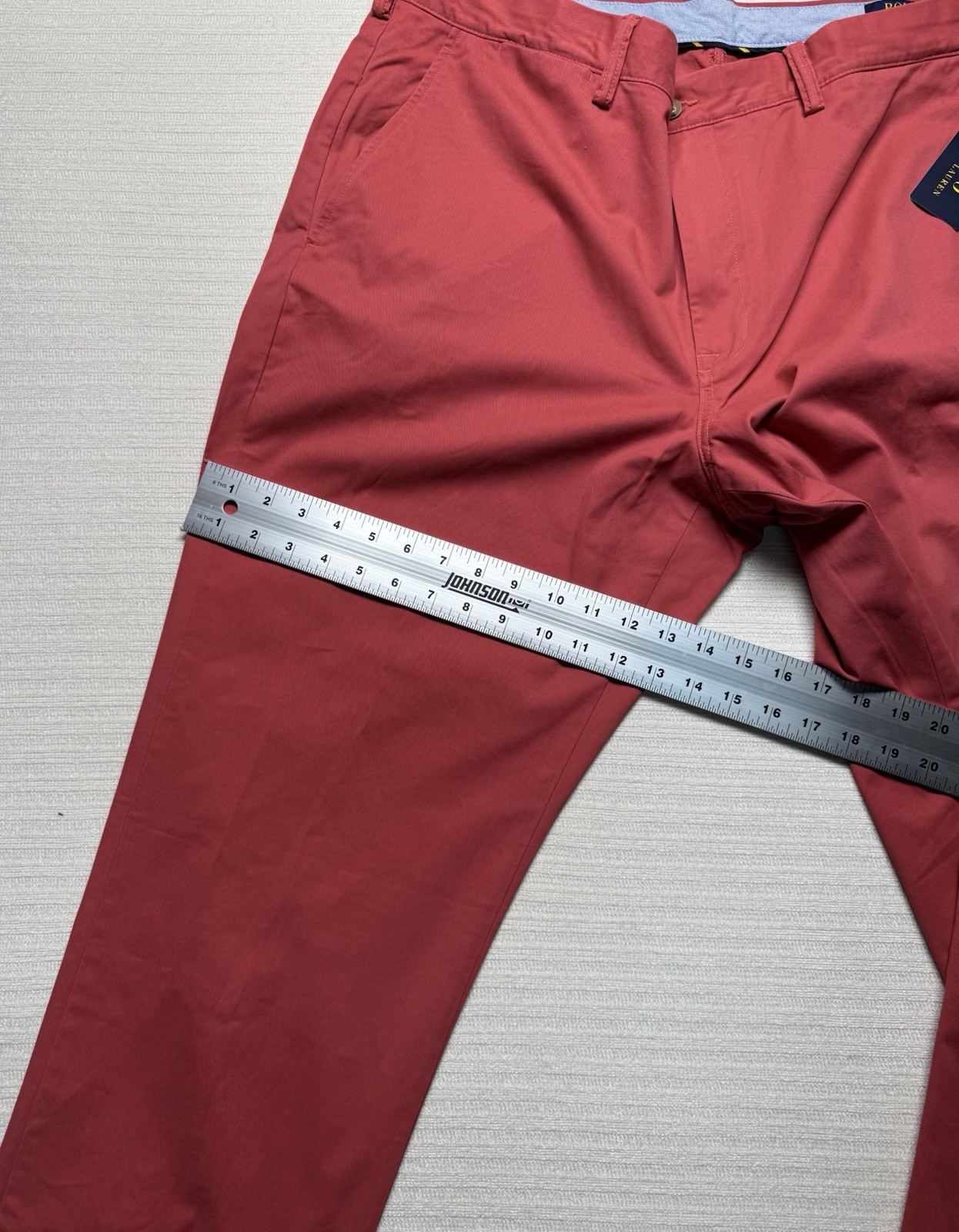 Polo Ralph Lauren Mens Stretch Straight Fit Chino Twill Pants Salmon/Red NWT
