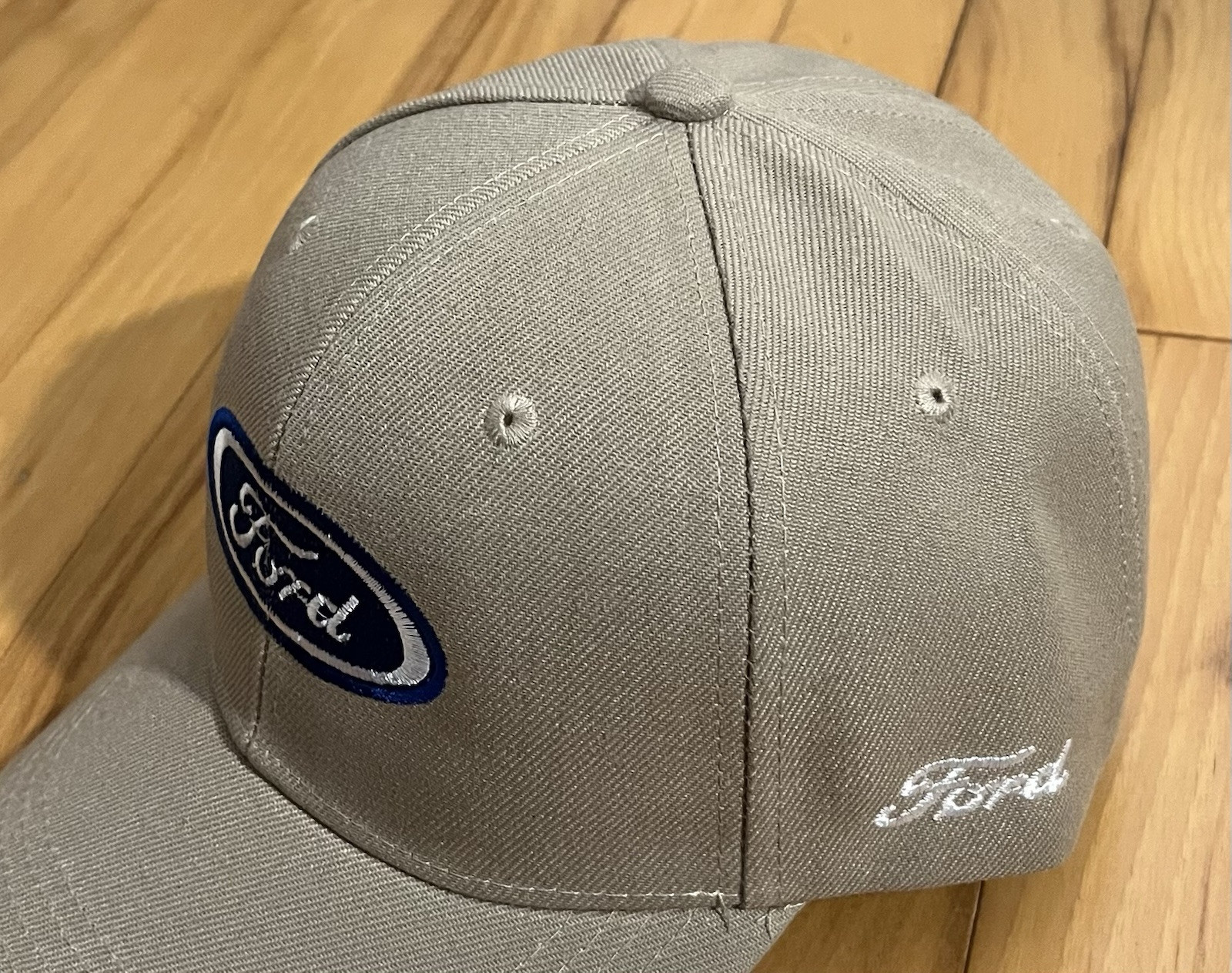 Auto-Car Khaki Ford Symbol Baseball Cap. ***A hat worth more than its price.