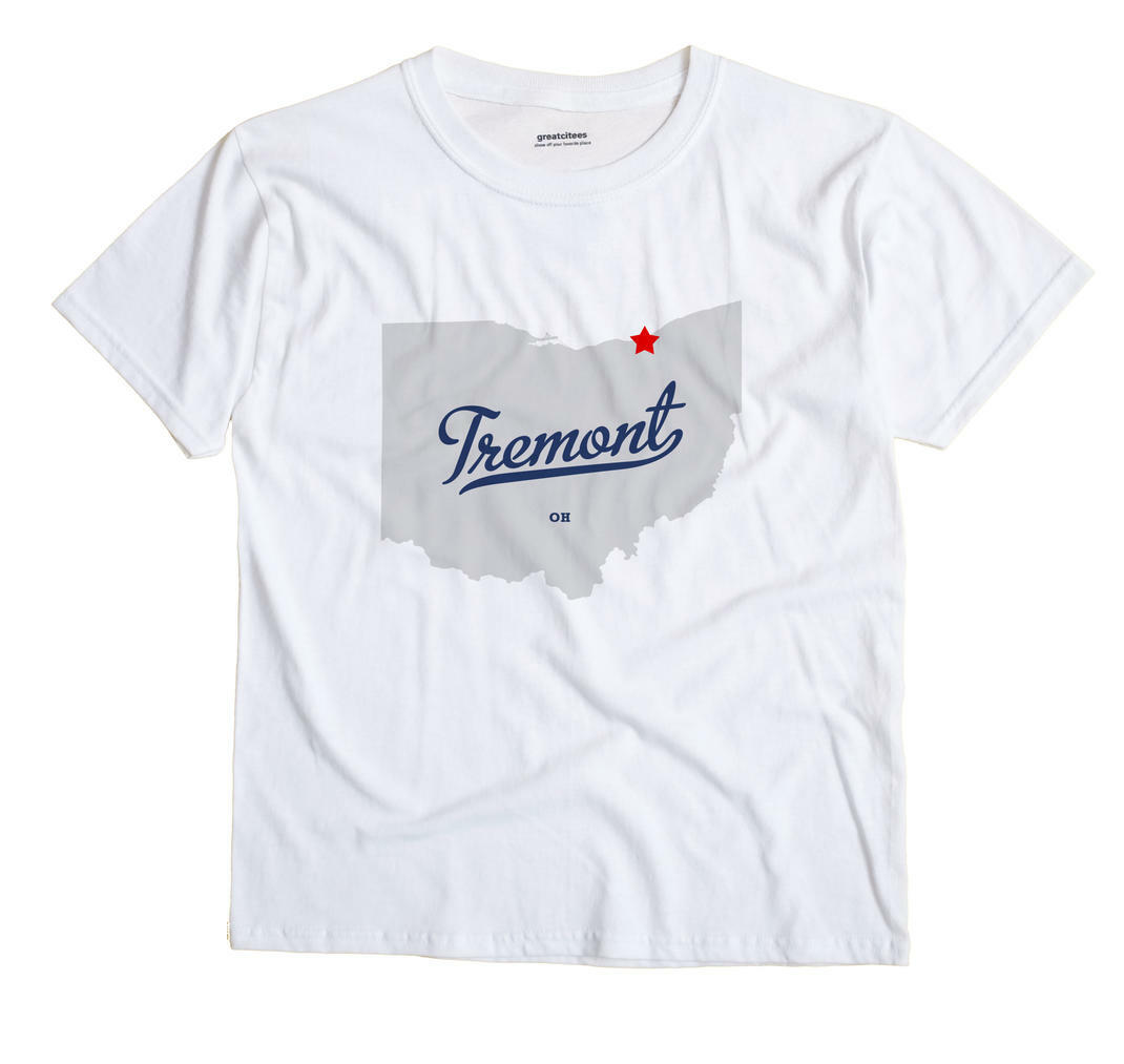Tremont Ohio OH T-Shirt Cleveland MAP