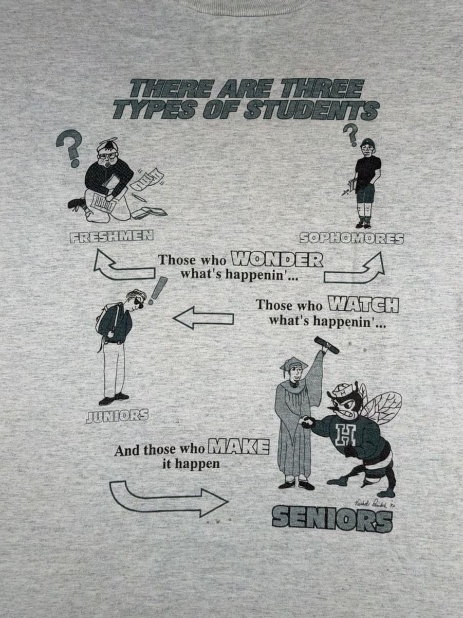 Screen Stars Vintage 1993 Class of 93 Student Types T-Shirt