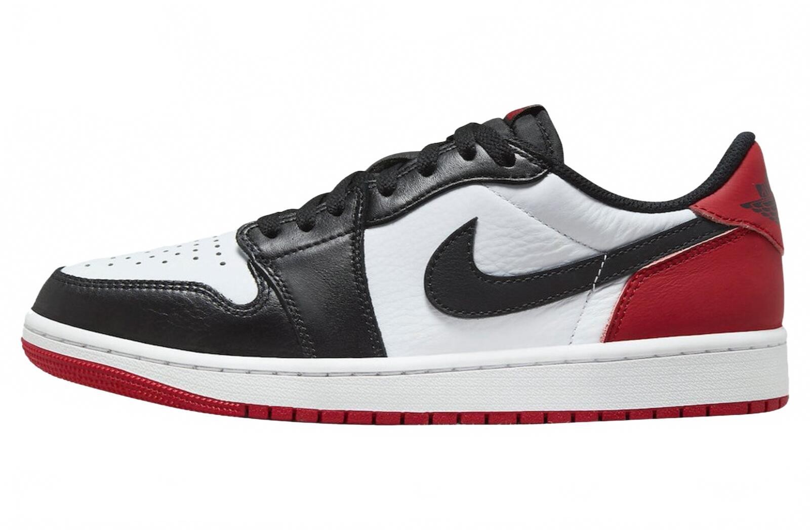 New Nike Jordan 1 Retro Low OG Black Toe Size 12 M – CZ0790-106 – Box Damage