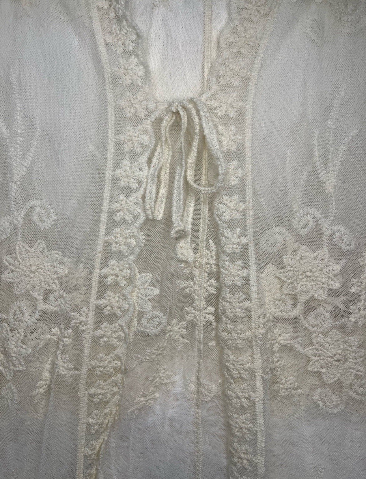 NWT KONTROL Ivory Floral Lace Kimono Duster – Boho Bridal