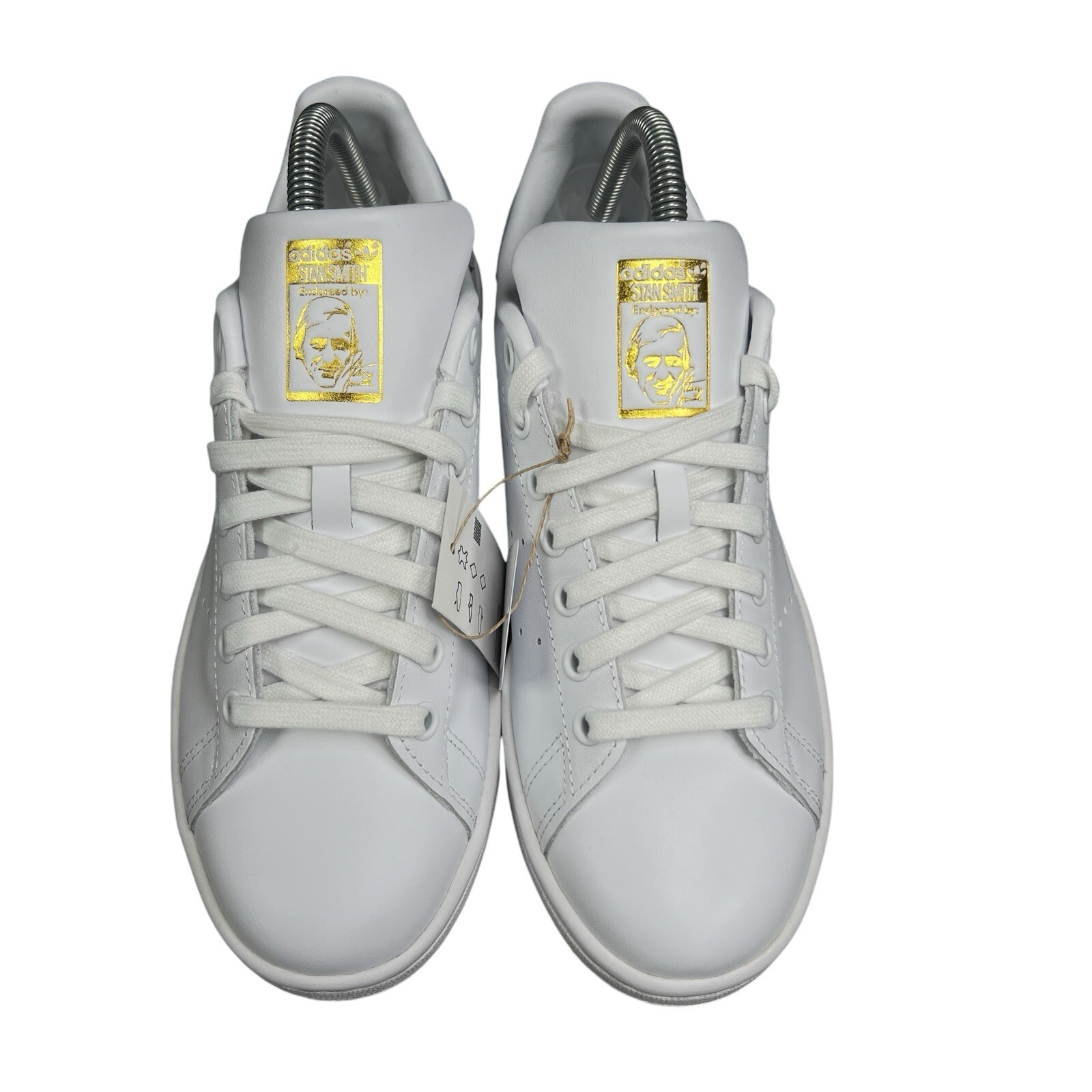 Adidas Stan Smith White Blue Dawn Gold Shoes HQ6642 Women’s Sizes 6 – 11