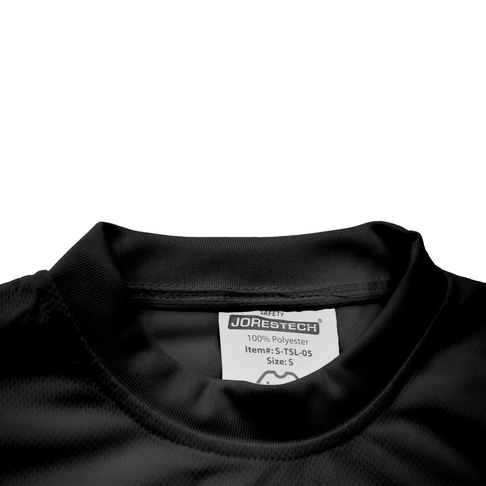 Black Safety T Shirts 5 Pack Fast Drying Work Sports Short Sleeve JORESTECH