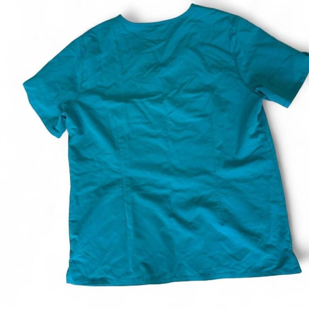 Figs teal scrub top SZ L