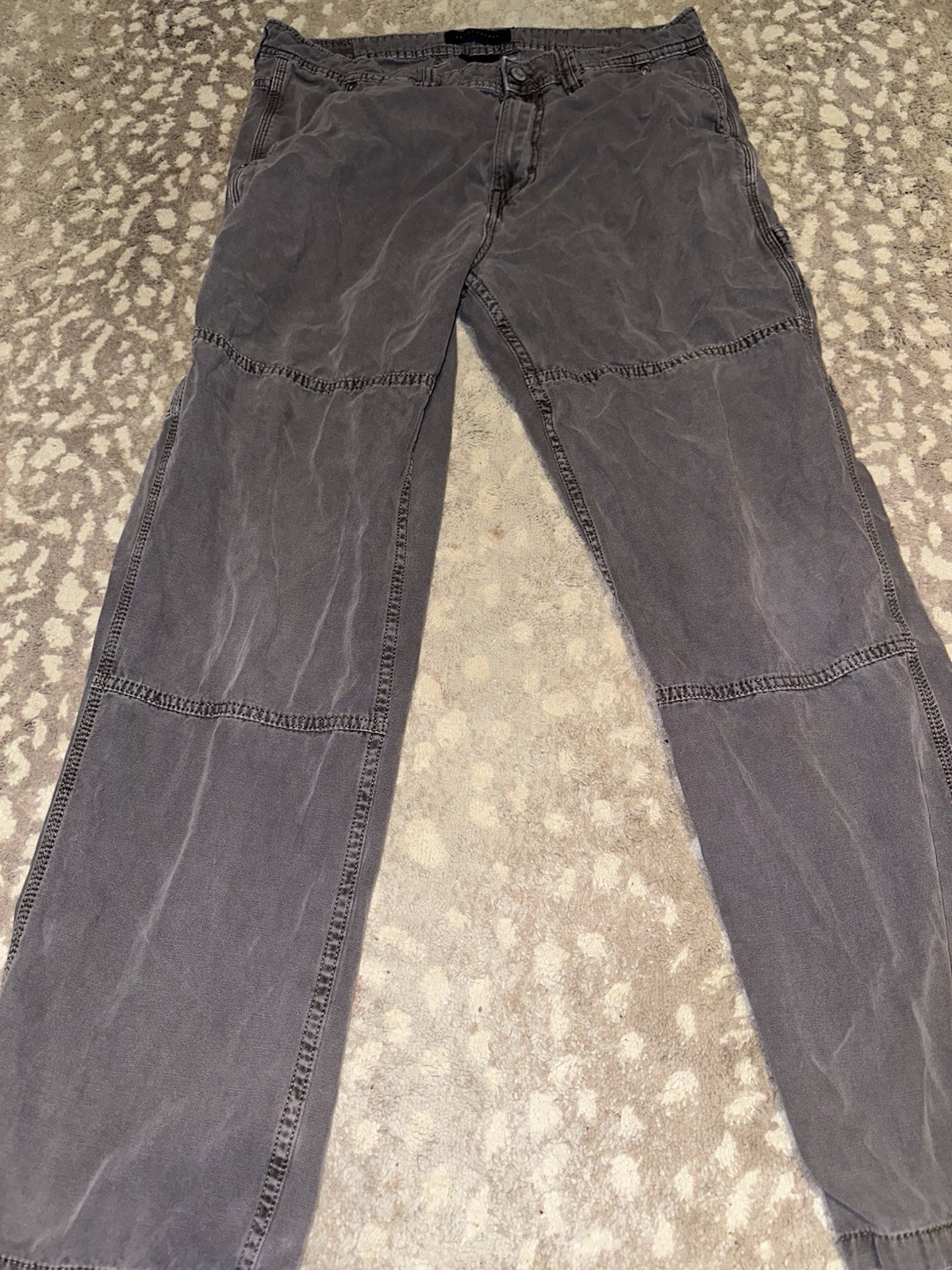 Men’s Aeropostale Charcoal Carpenter Pant Size Med NWT Tool Pockets Hammer Loop