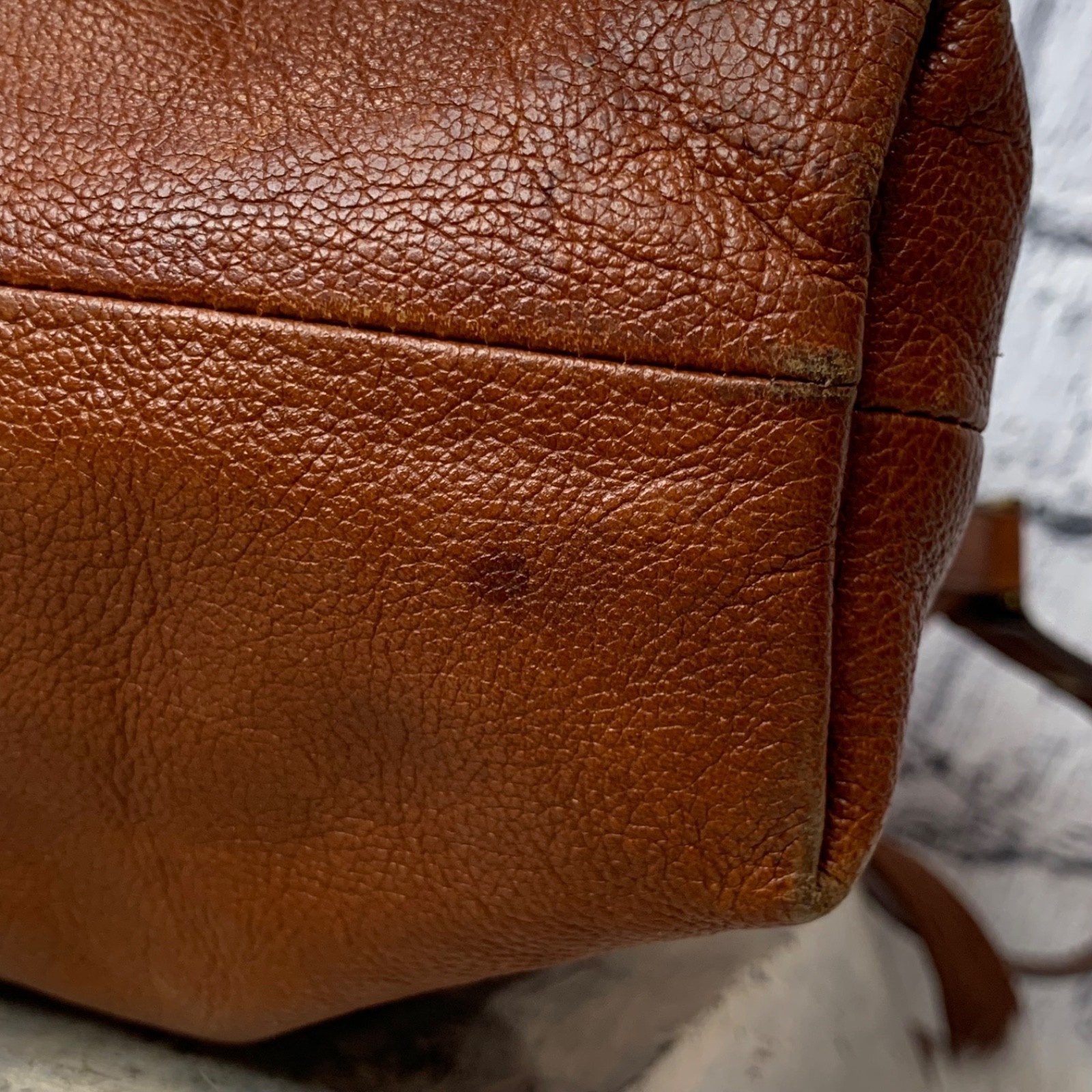 Fossil Amelia Hobo Crossbody Shoulder Bag Brown Leather SHB1819 Distressed