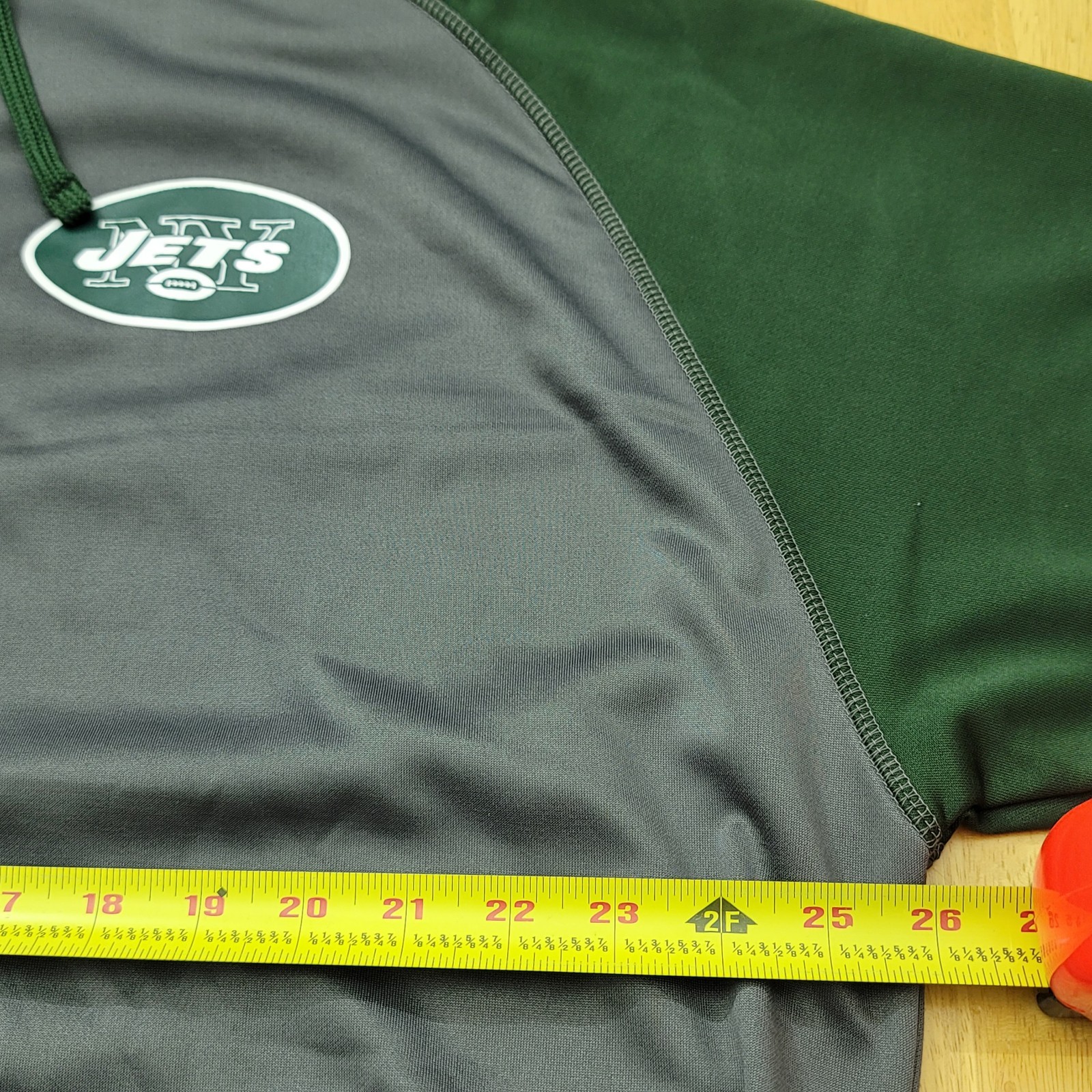 New York Jets NFL TX3 COOL Full Zip Hoodie Jacket Mens XLT Green/Gray NWT