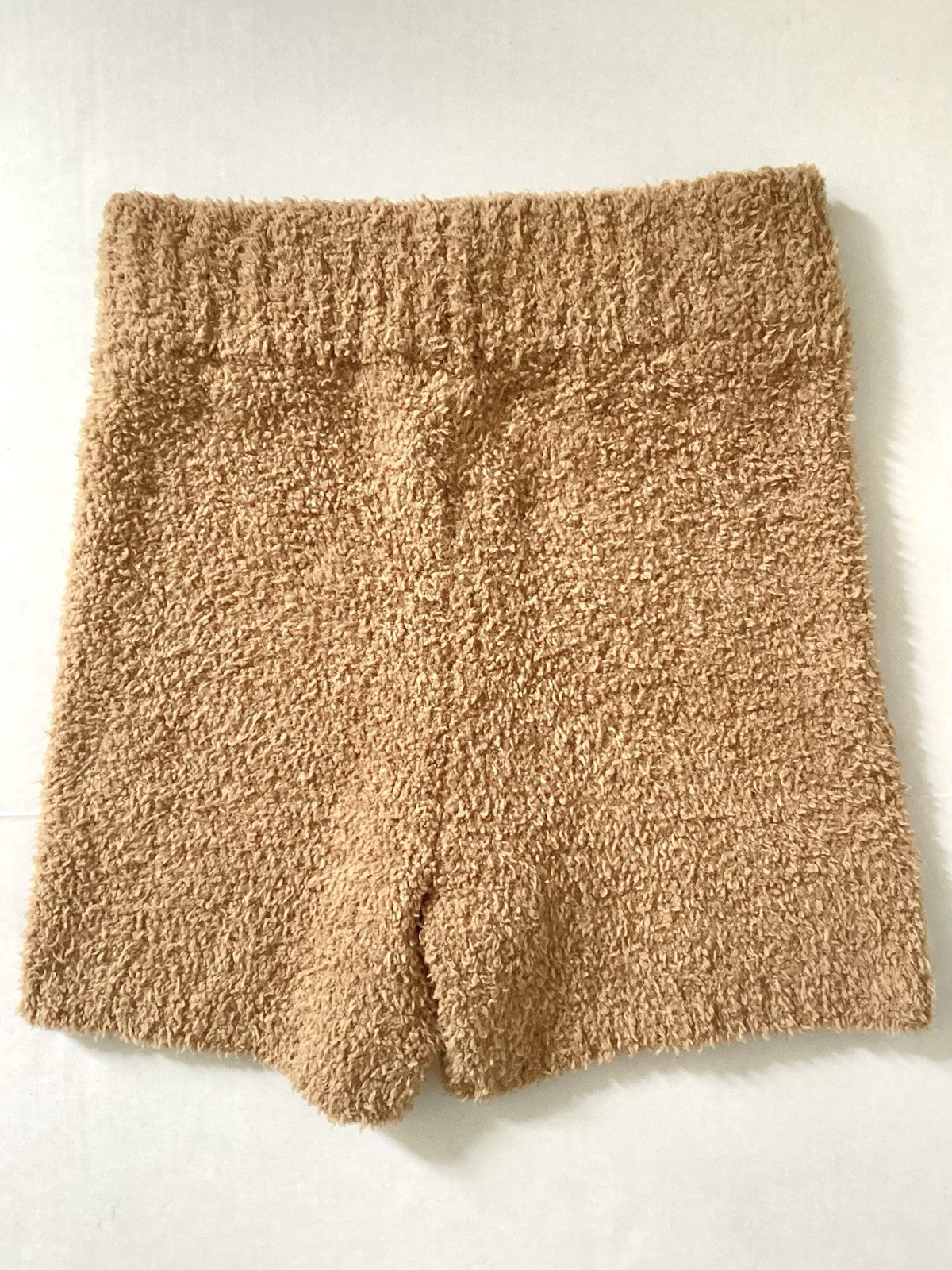 Skims Cozy Knit Shorts in Camel Kim Kardashian Size S / M Org. $58