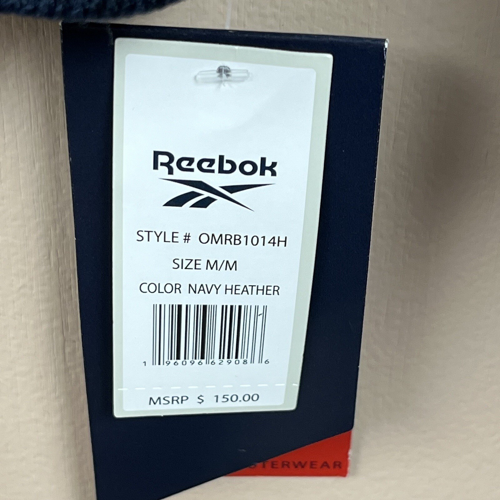 Reebok Mens Outerwear Jacket Poly/Spandex Blend Style# OMR1014H Size M MSRP $150