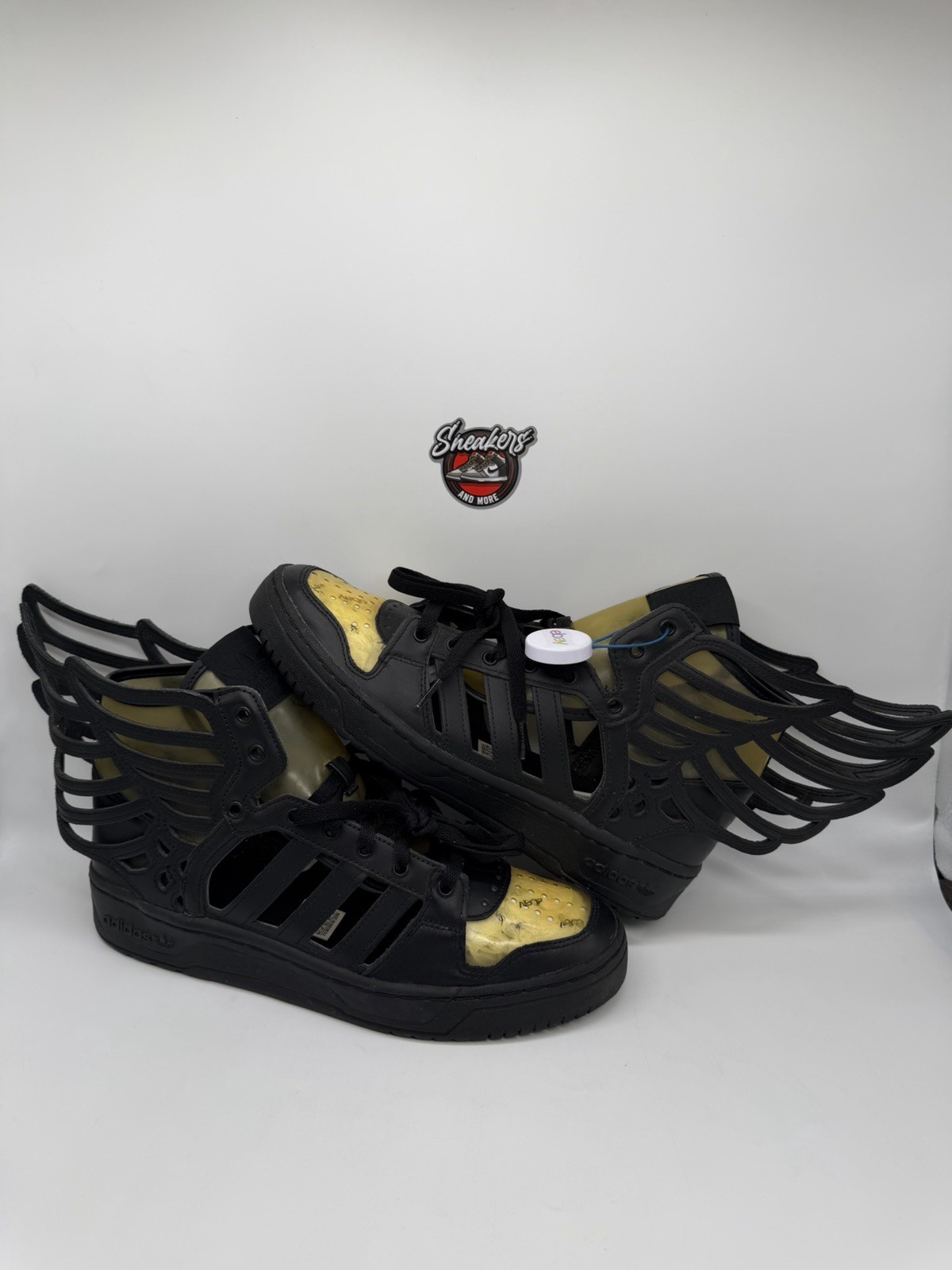 Adidas Jeremy Scott JS Wings Cutout 1.0 2.0 Black Clear B26273 Bear Size 11