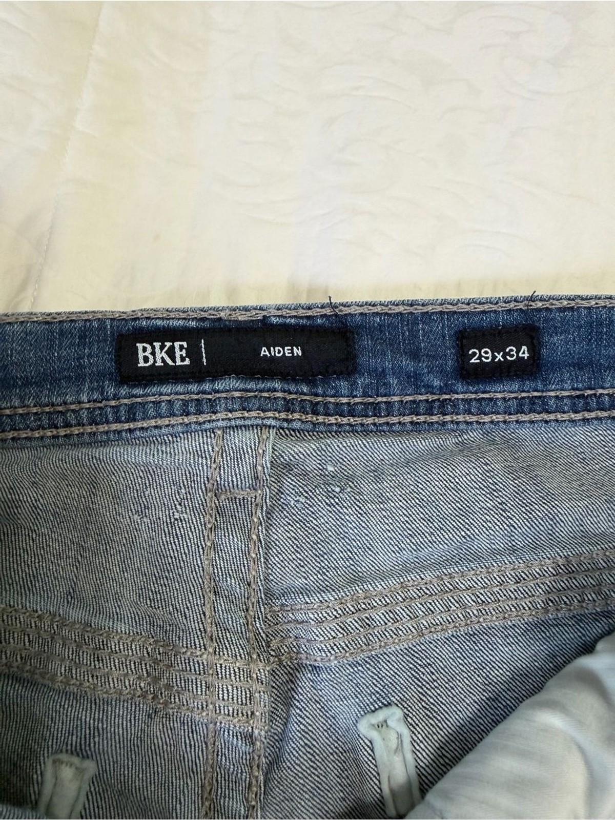 BKE Aiden Jeans Mens 29×34 Straight Leg Medium Wash Stretch Denim Buckle