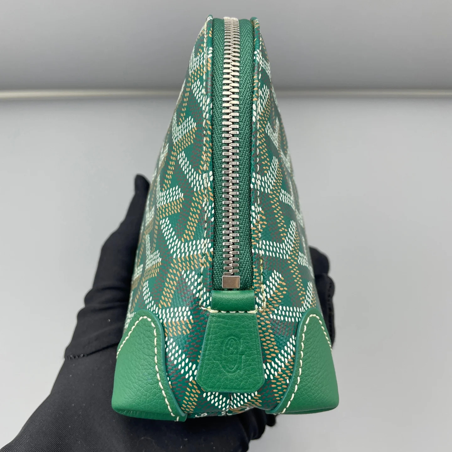 Goyard Dome Green White Yellow Goyardine (ym051426c8r)