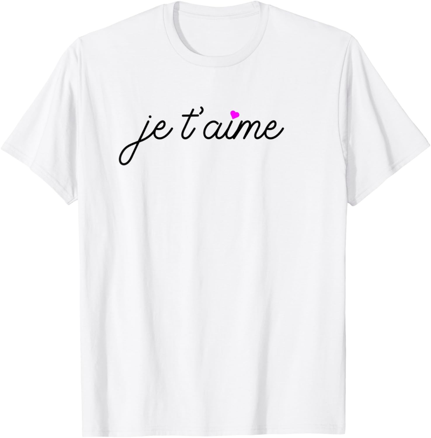 Je t’aime I Love You Fun French Valentines Graphic Gift T-Shirt