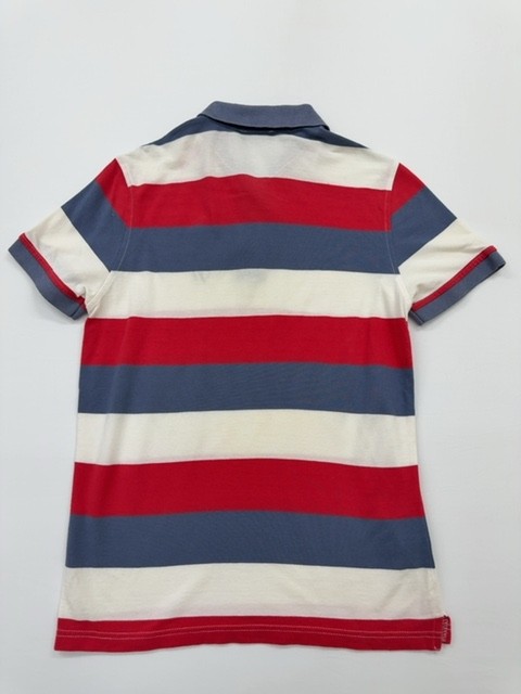 Polo Ralph Lauren Men’s Striped Red/White/Blue Polo Shirt Size S Excellent
