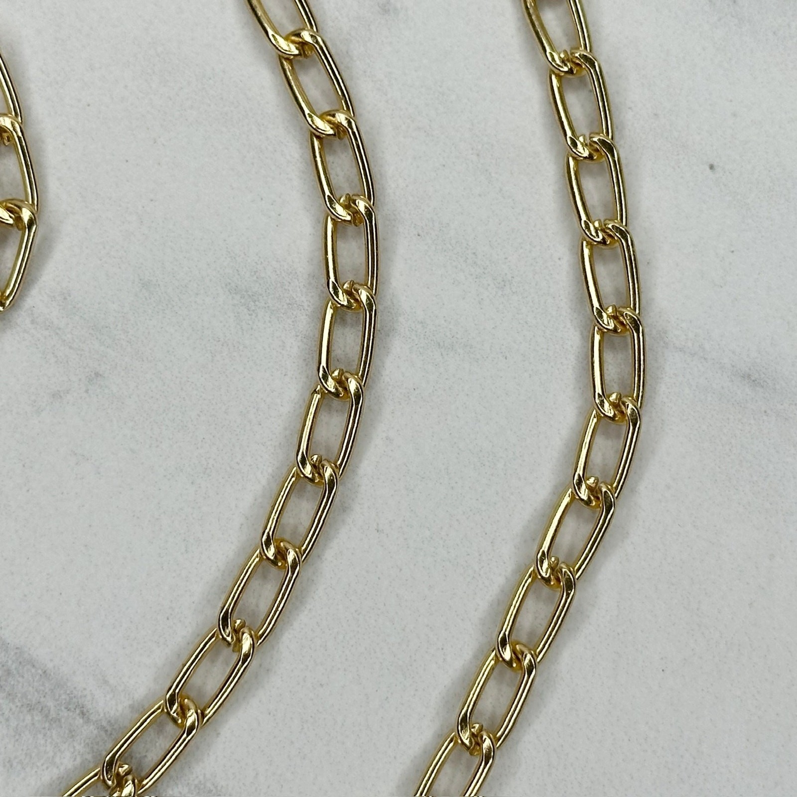 Gold Tone Chain Link Purse Handbag Bag Replacement Strap