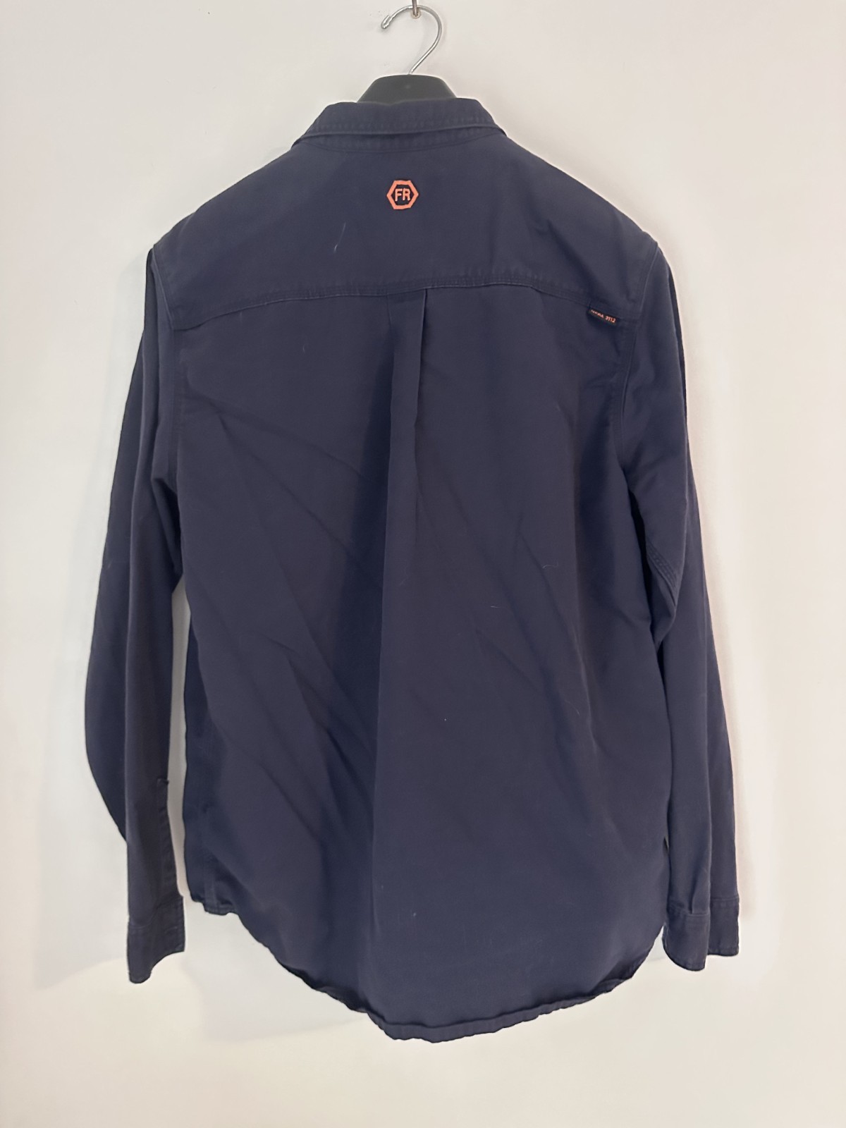 Hawx FR Flame Resistant Shirt Mens Large Blue Work Gear Long Sleeve