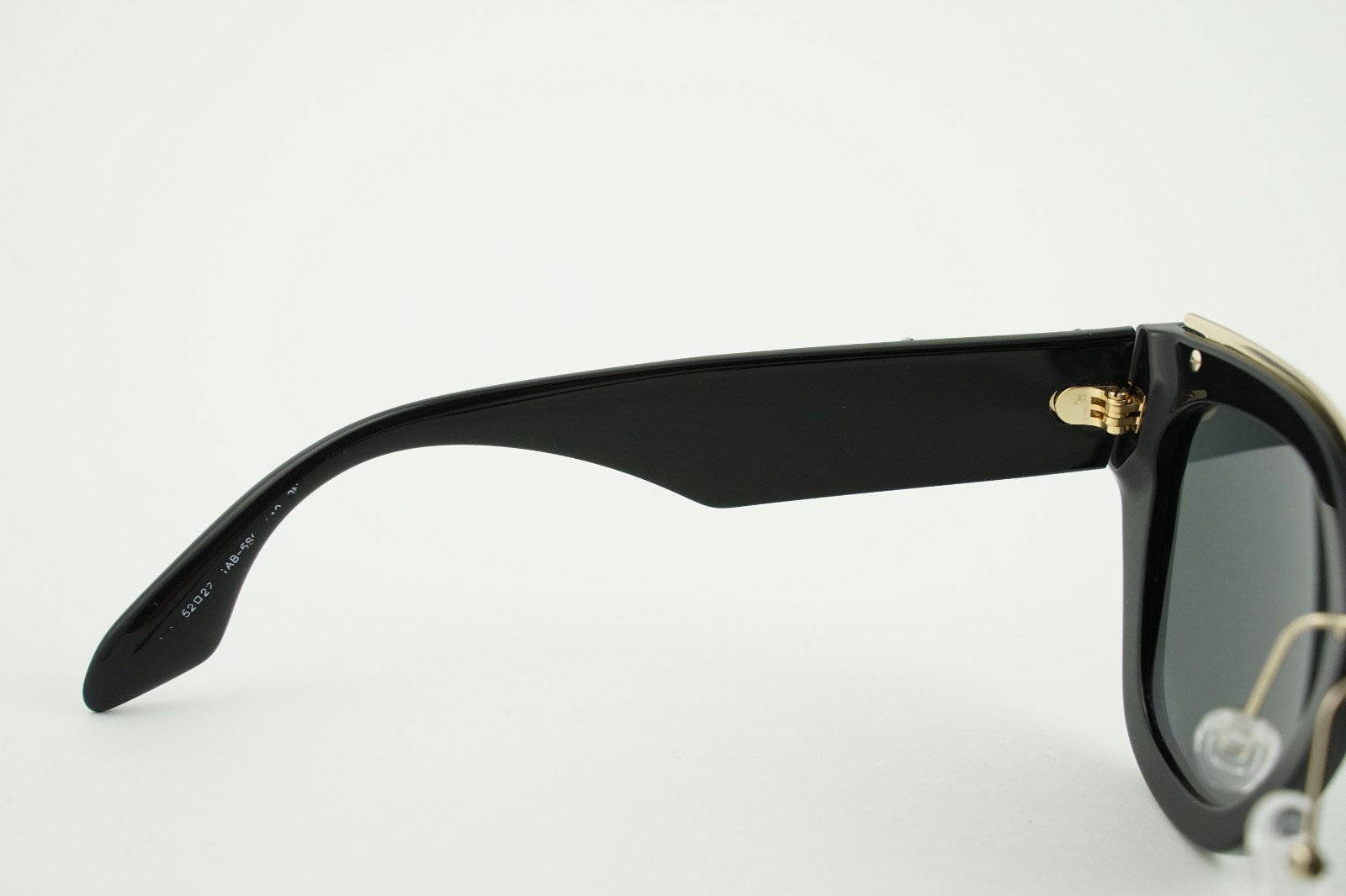 Prada SPR 10T Polished Black Black Crystal/Grey Sunglasses