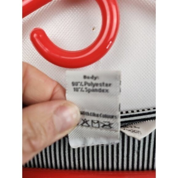 Freedom Trail by Kyodan Womens Active Dress Size Large Black Striped Sleeveless