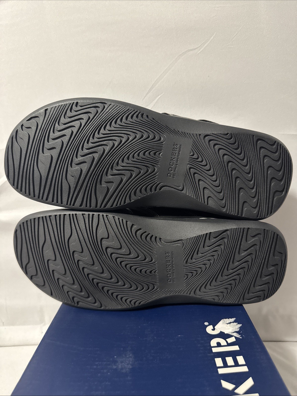 Men’s Dockers SeaRose Black Memory Foam Fusion Footbed Fisherman Sandals Sz 11