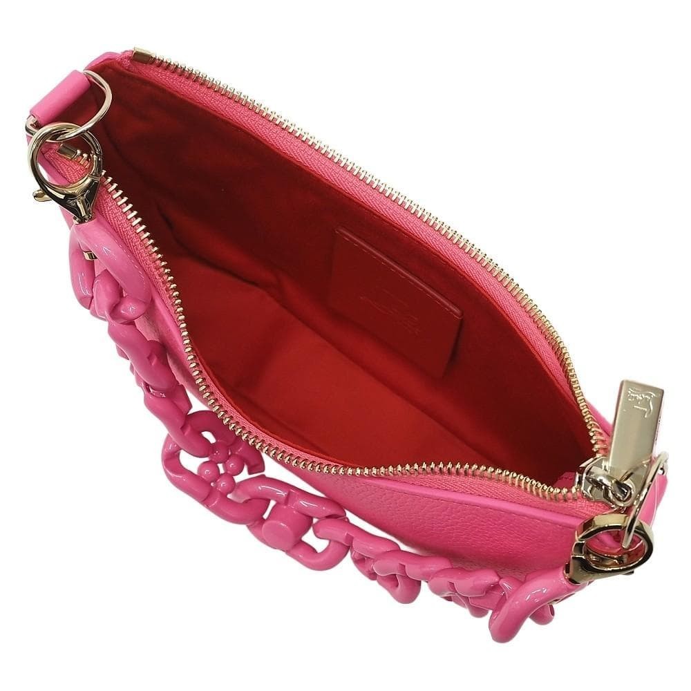 Christian Louboutin Loubilia 1235471 Chain Bag Pink US 7.9in Leather New Japan