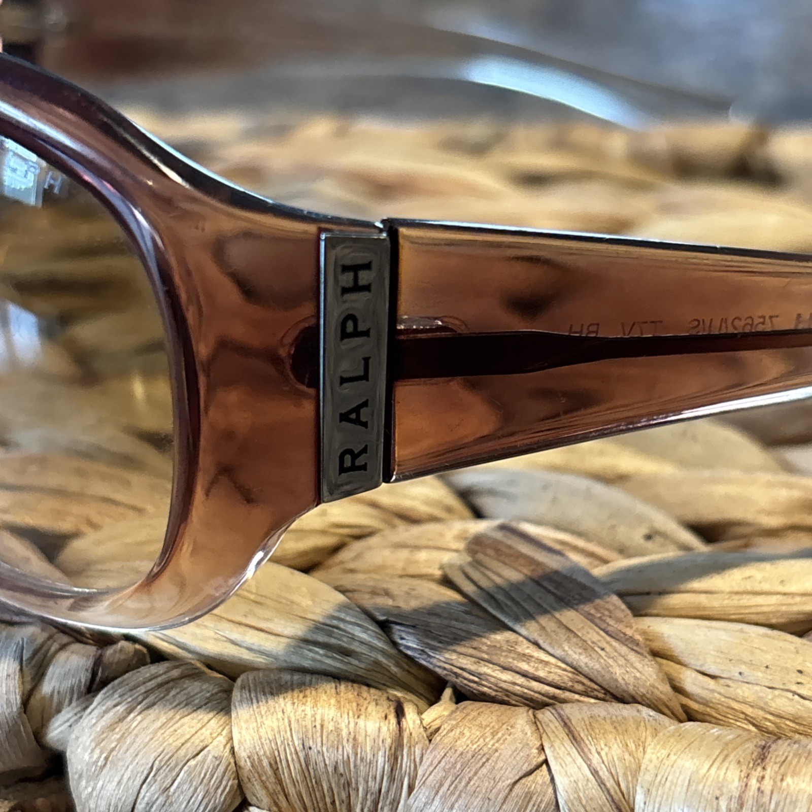 Ralph Lauren 7562 Sunglasses, Wine brown fade plastic frame, 115 mm arms