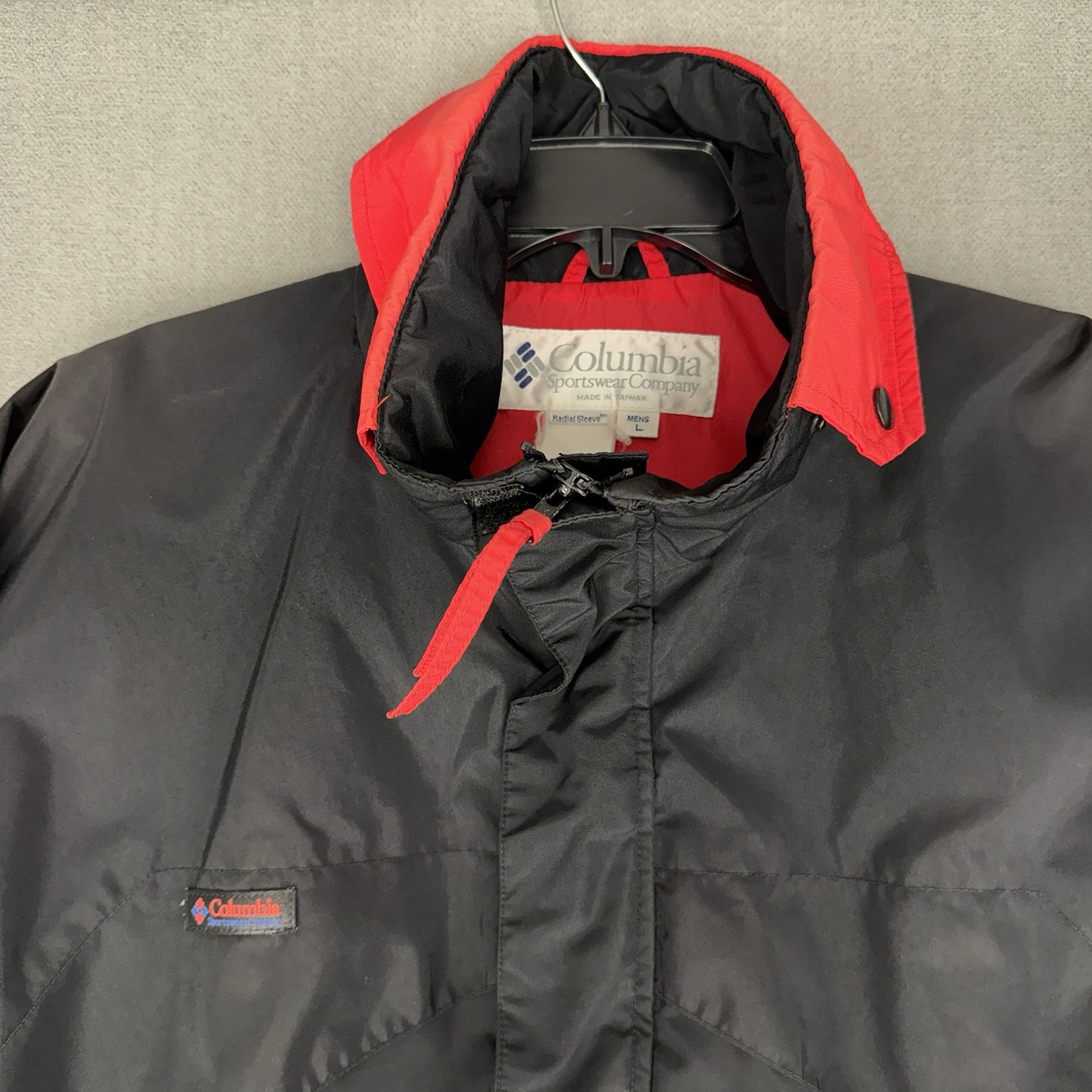90s Columbia Jacket Men L Black Radial Sleeve 3-in-1 Reversible Ski Switcheroo