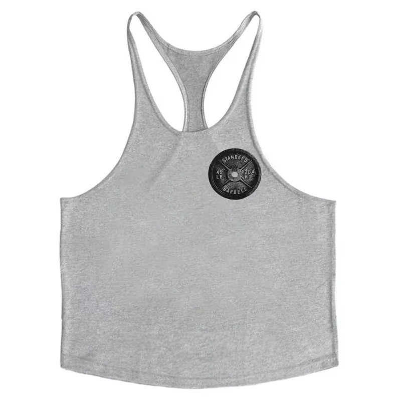 Mens Gym Stringer Tank Top Cotton Sleeveless Bodybuilding Workout Shirt Fit
