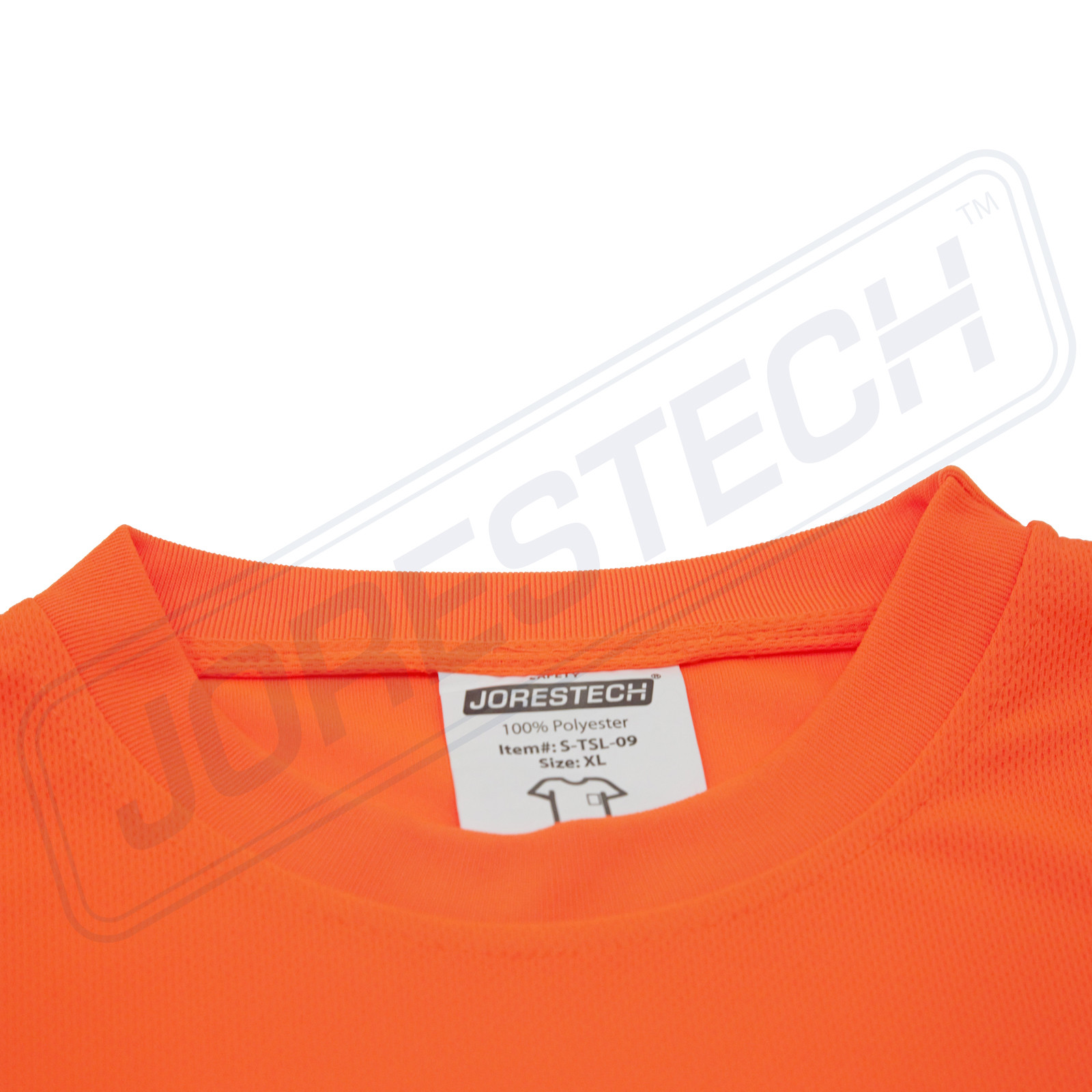 Hi Vis Orange Safety T Shirts Fast Drying Short Sleeve JORESTECH