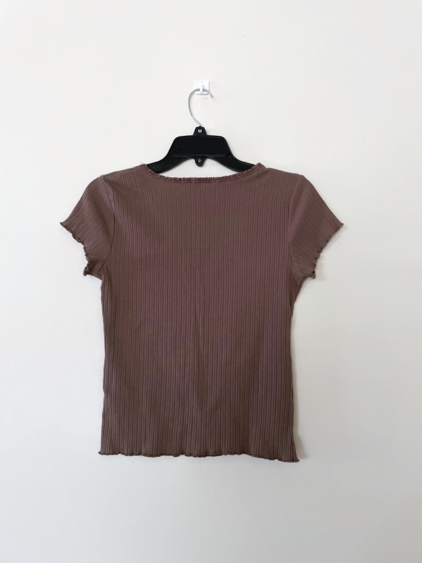 Ambiance Cute brown blouse, Top for summer