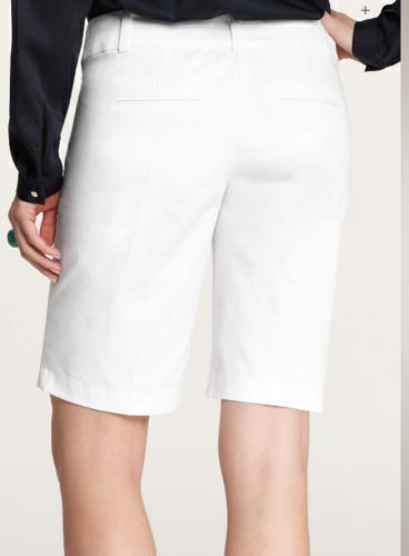 NWT Ann Taylor Crisp white Board Walk Bermuda walking women’s Shorts