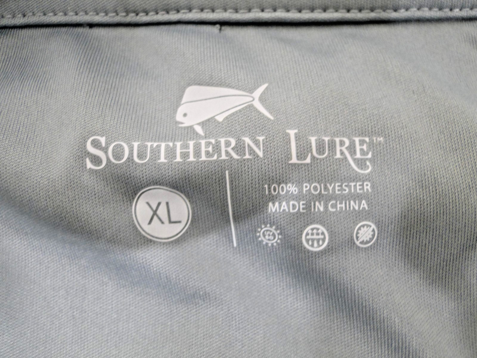 SOUTHERN LURE Bite Me Granite Gray Long Sleeve Hoody UV 50 XL Marsh Tide NWT