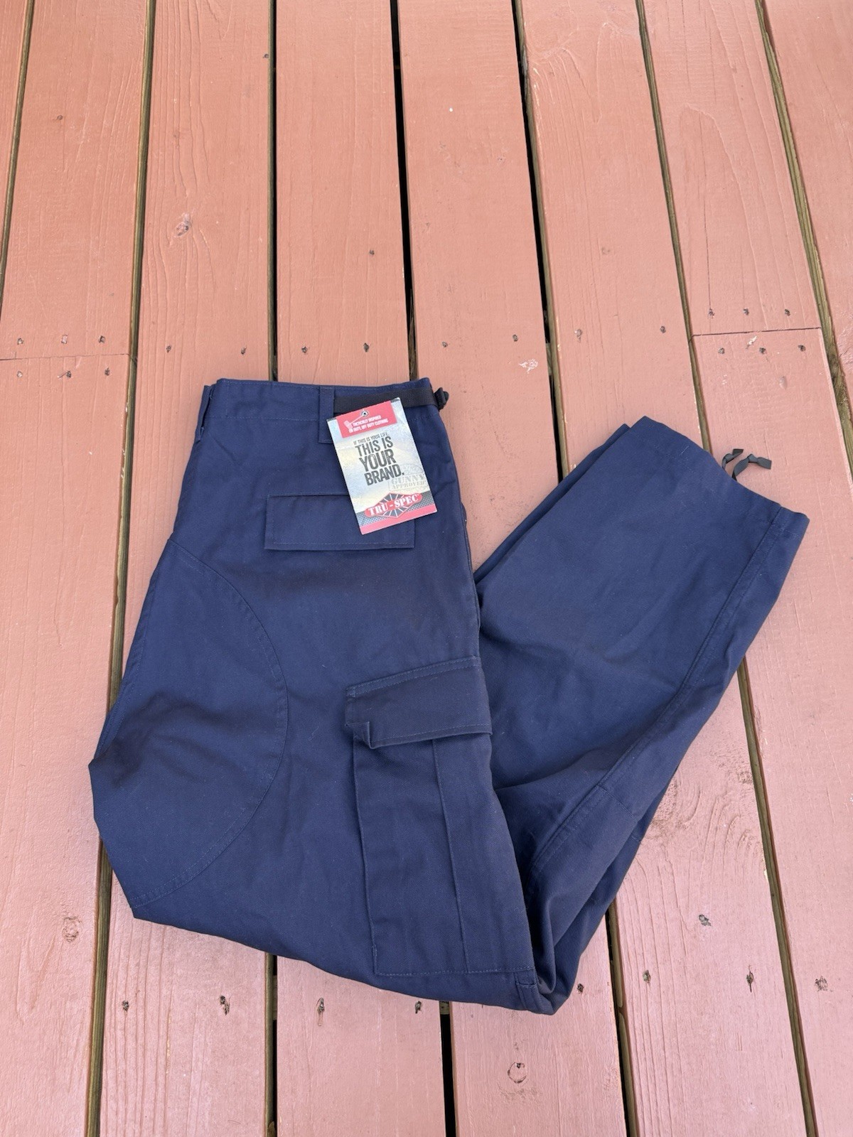 TRU-SPEC Pants Mens Large True Navy Series Original Tactical Cargo Ripstop