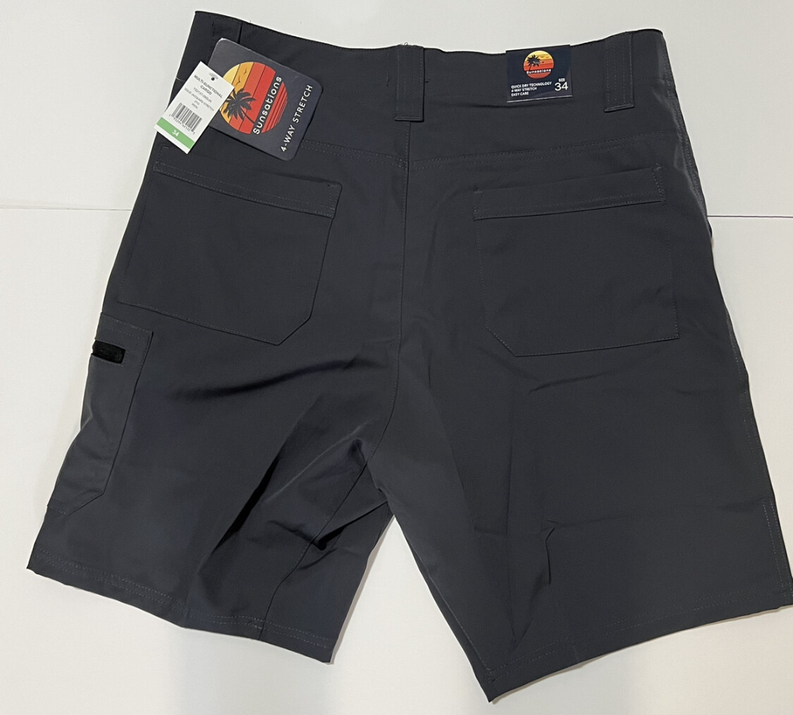 Trunks Multi Functional Cargo Short Quick Dry Technology Easy Care Size 34