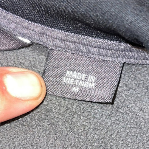 EUC EDDIE BAUER POLY BLEND MOCK NECK ZIP POCKETS FULL ZIP BLACK JACKET MEDIUM