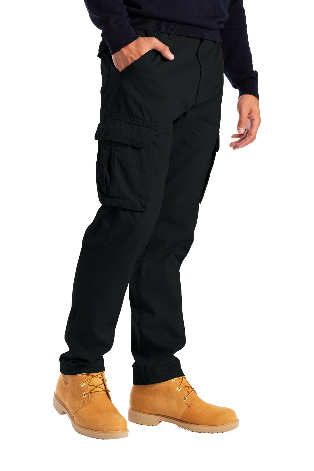 Alamo Men’s Straight-fit Cargo Combat Trousers 6 pocket Workwear full Pants