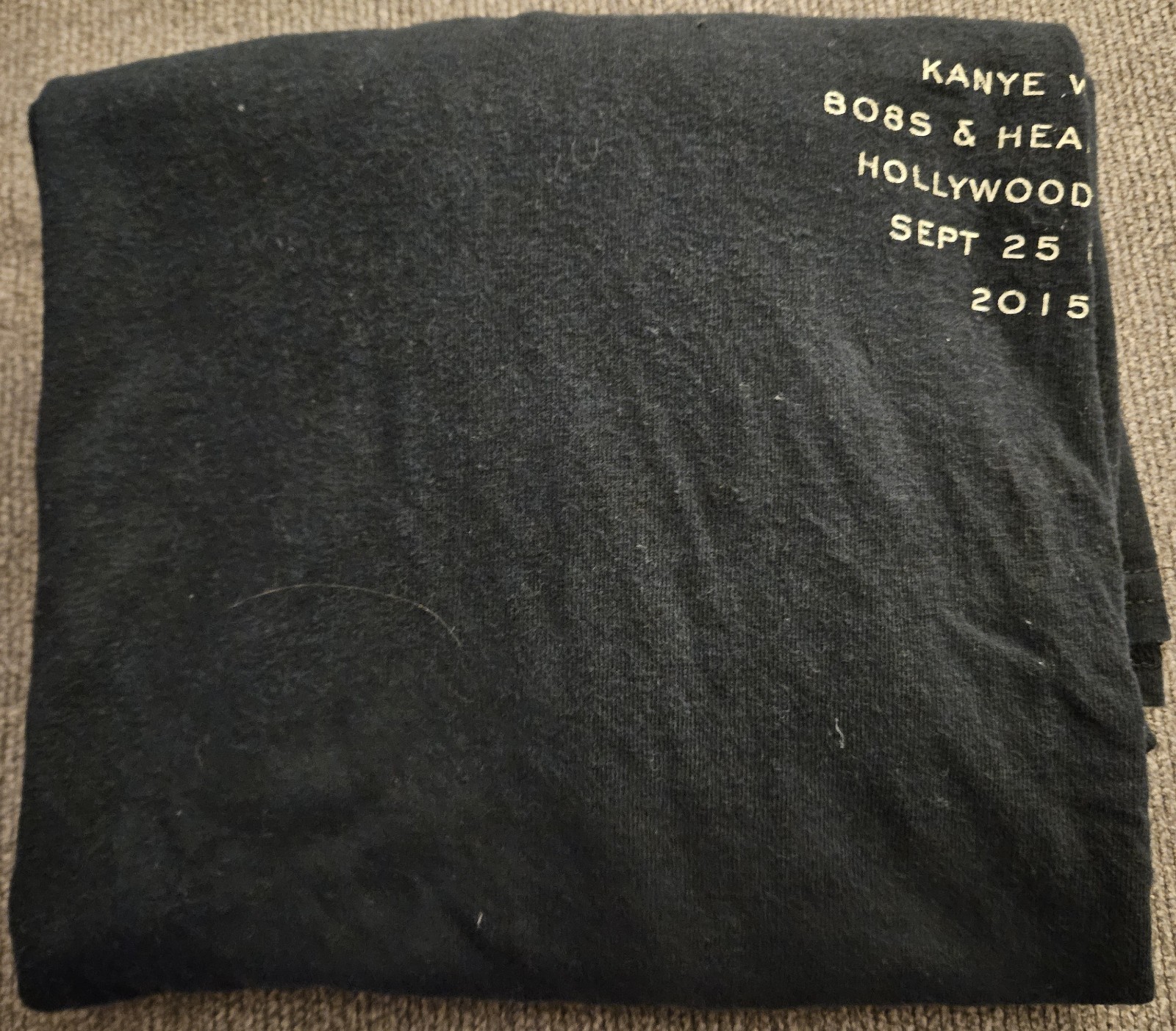 Kanye West 808s & Heartbreak Hollywood Bowl Tour2015 Shirt XL Black RARE Concert