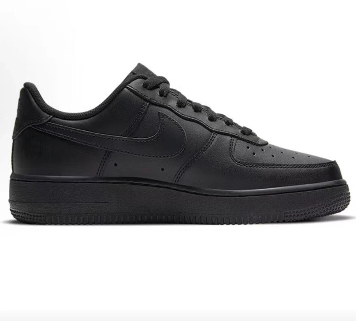 Men’s Nike Air Force 1 07 Low Top Sneakers Shoes – All Black