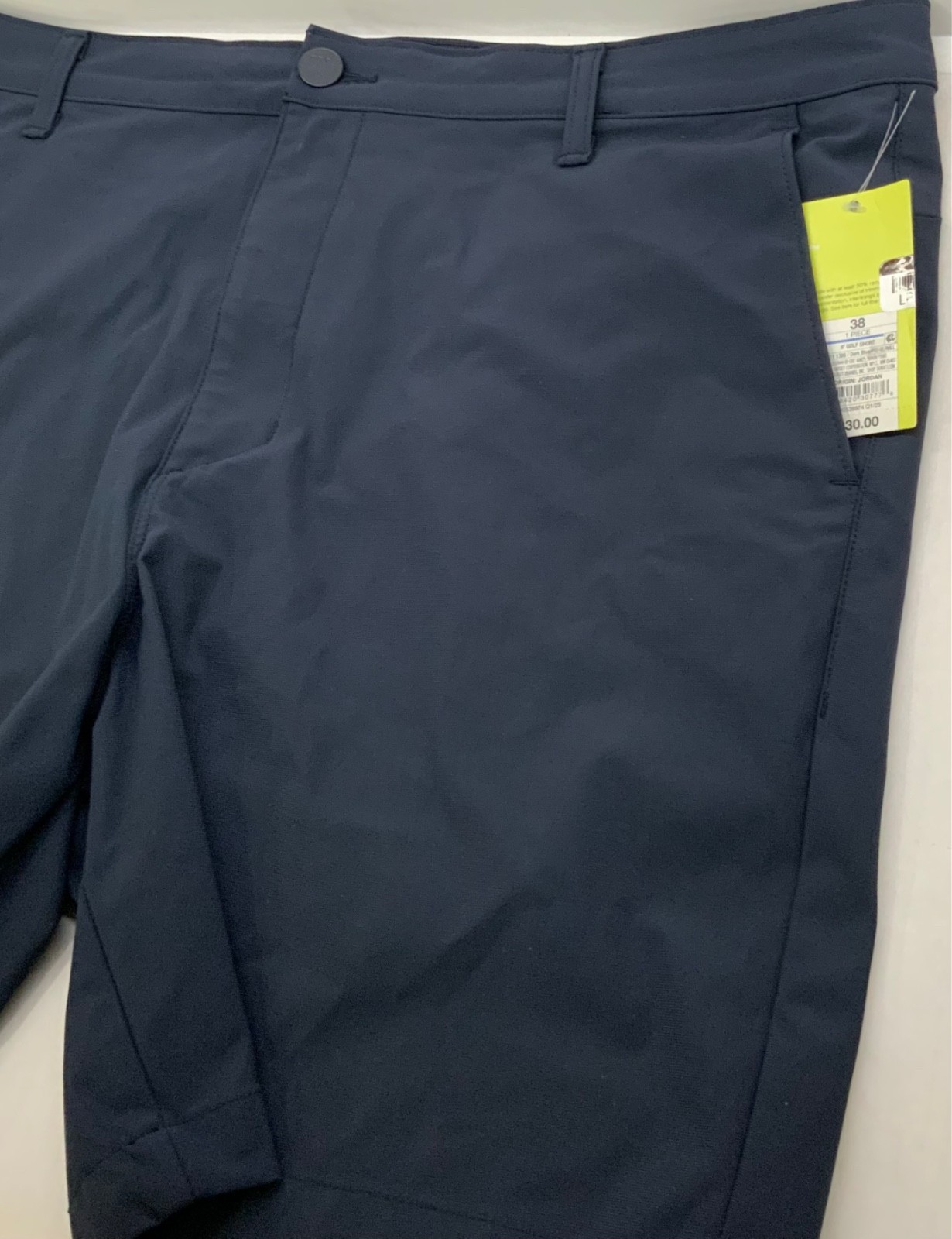 360 Lifestyle GOLF Short All in Motion NAVY KHAKI BLACK 2 Zip Pockets 32” – 40”