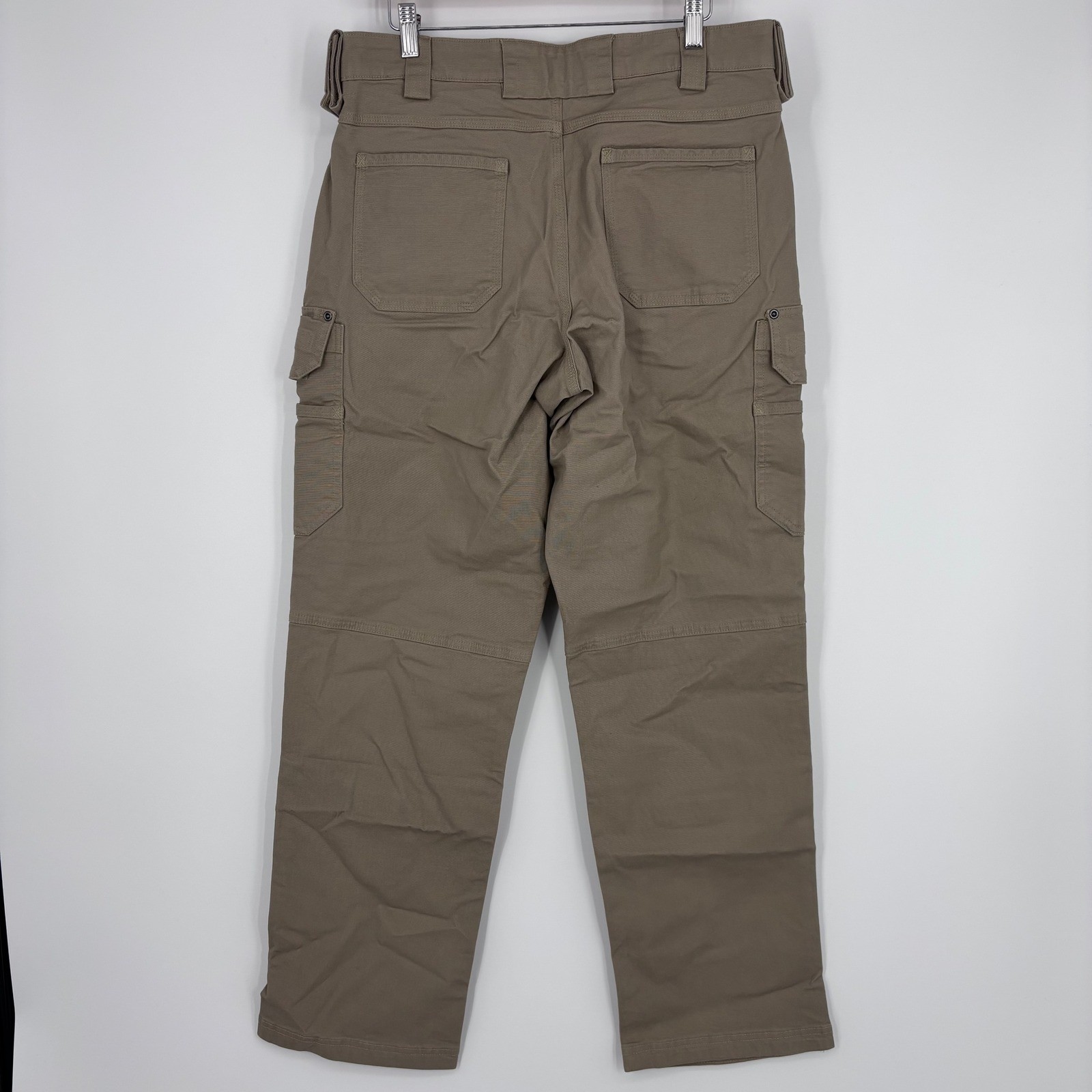 Duluth Trading Flex Fire Hose Ultimate Cargo Pants Mens 32×31 (Tag 34×32) Tan