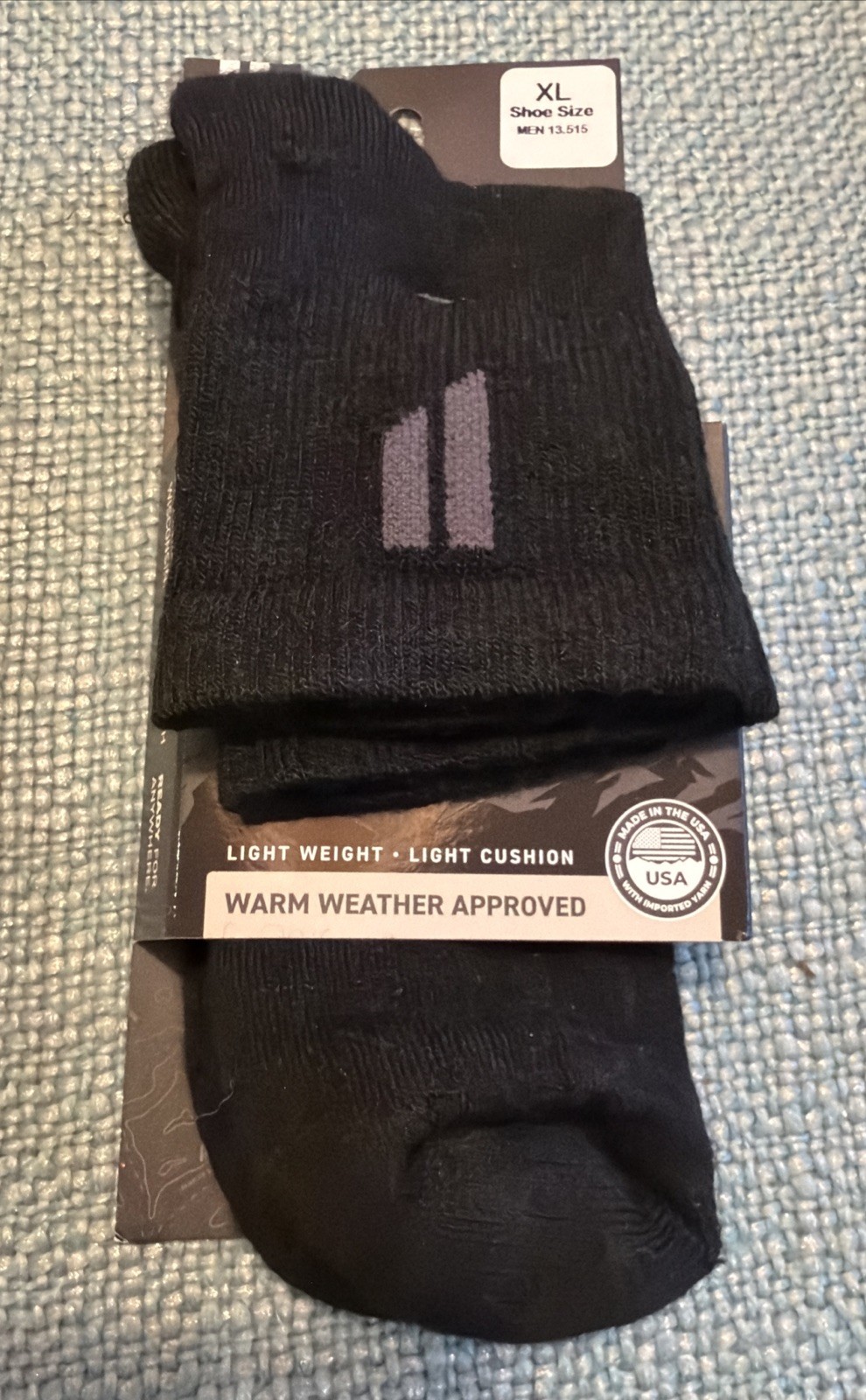 Hollow Alpaca Ankle Socks Black X-Large Men 13-15 Antimicrobial NEW
