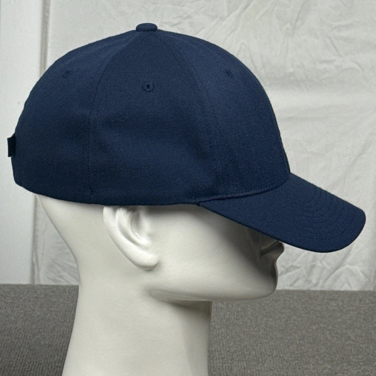 Kangol Hat Mens Small Medium S/M Baseball Cap Wool Blend Navy Blue Stretch Flex