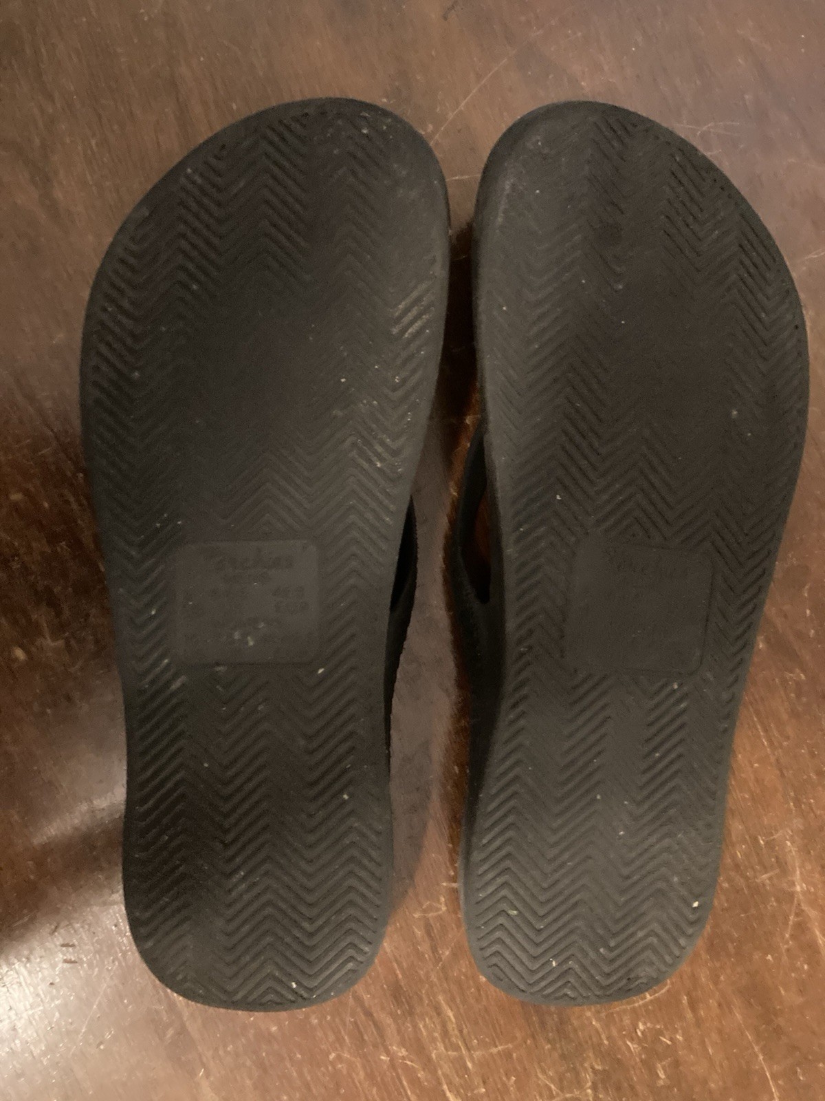 Black Archies Arch Support Flip Flops Mens 9 Womens 10 EUR 42.5 Gently Worn