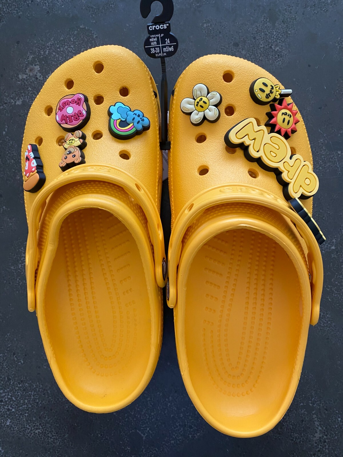 Crocs X Justin Bieber with drew house Classic Clog ✅ Sizes: M7/W9, M6/W8, M5/W7