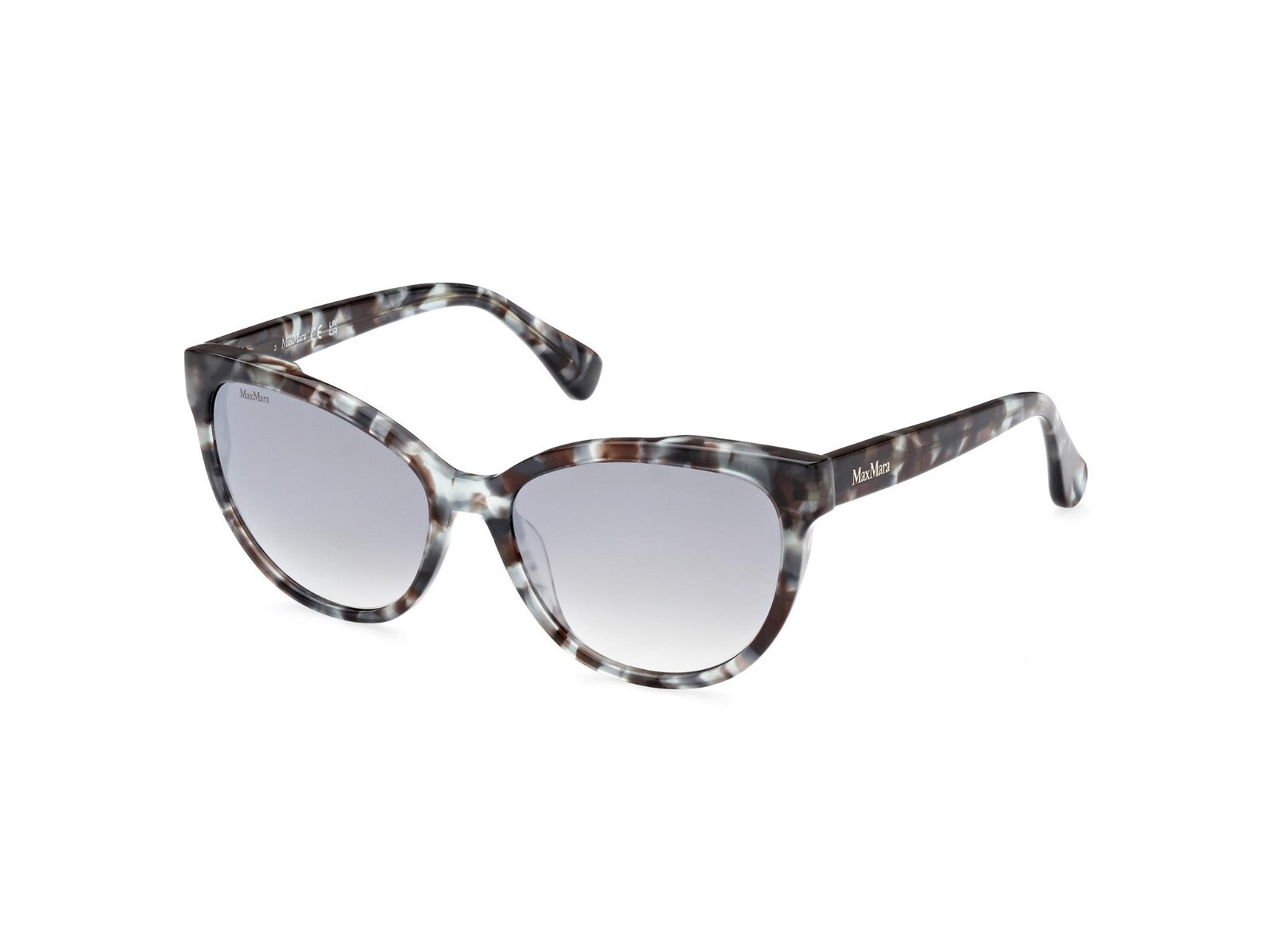 MAX MARA LOGO13 MM0058 55C Blue Havana Cat Eye Sunglasses Frame 57-17-140 sd*